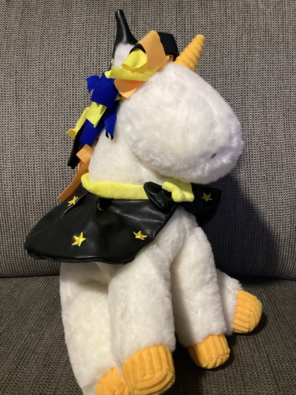 Gigglescape Unicorn Witch Stuffed Animal Unicorn with Witch Cape and Hat 13”